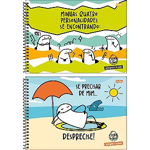 Caderno Desenho UNIV Capa Dura FLORK 80FLS. PCT.C/04