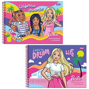 Caderno Desenho UNIV Capa Dura Barbie 80F PCT.C/05