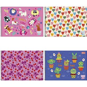 Caderno Desenho Milimetrado D+ FEM.96FLS.UNIV.ESP.HORIZ. PCT.C/04