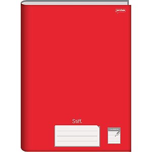Caderno Caligrafia Capa Dura STIFF 96 Folhas Broc.vermelho PCT.C/05