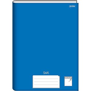 Caderno Caligrafia Capa Dura STIFF 1/4 96FLS Brochura Azul PCT.C/05
