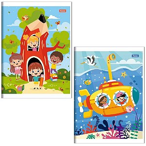 Caderno Brochurao Capa Infantil 96 Folhas PCT.C/10