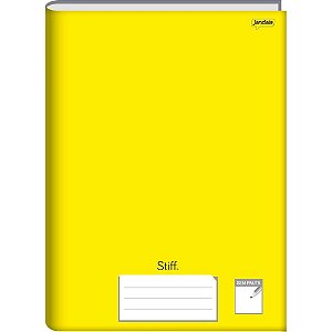 Caderno Brochurao sem Pauta STIFF 96 Folhas Amarelo CD. PCT.C/05