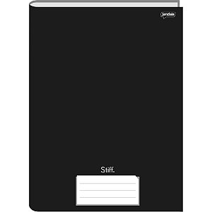 Caderno Brochurao Capa Dura STIFF 48 Folhas Preto PCT.C/10