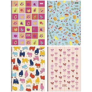 Caderno Brochurao Capa Dura POP Collection 96FLS. PCT.C/05