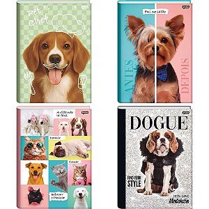 Caderno Brochurao Capa Dura PETS Love 80FLS. PCT.C/05