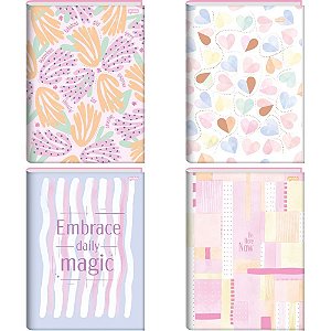 Caderno Brochurao Capa Dura LA Creme 80FLS. PCT.C/05