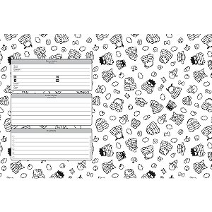 Caderno Brochurao Capa Dura Hello KITTY e Amigos 80FLS. PCT.C/05
