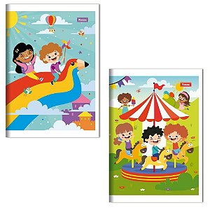 Caderno Brochura 1/4 Capa Infantil 60 Folhas PCT.C/10