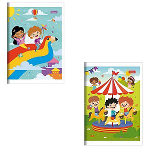 Caderno Brochura 1/4 Capa Infantil 48 Folhas PCT.C/20