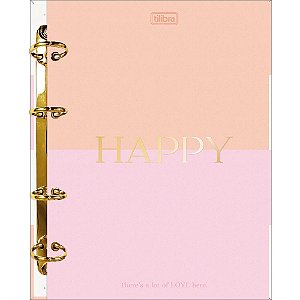 Caderno Argolado HAPPY Colegial 80FLS.