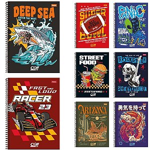 Caderno 20X1 Capa Dura CLIFF Masculino 320FLS. PCT.C/02