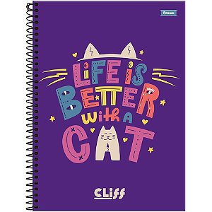 Caderno 20X1 Capa Dura CLIFF Feminino 320FLS. PCT.C/02