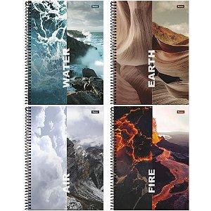Caderno 20X1 Capa Dura 4 Elementos 320FLS. PCT.C/02