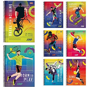 Caderno 15X1 Capa Dura JUMP 300 Folhas PCT.C/02