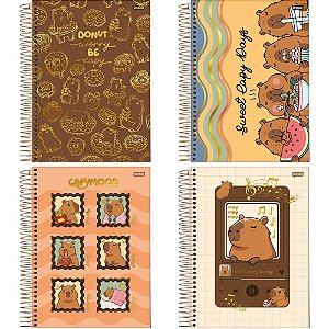 Caderno 15X1 Capa Dura Capyvibes 240FLS. PCT.C/02