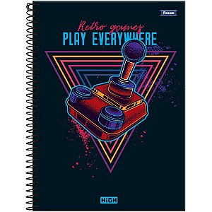 Caderno 12X1 Capa Dura HIGH Masculino 192F PCT.C/04