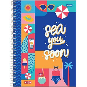 Caderno 12X1 Capa Dura HIGH Feminino 192F PCT.C/04