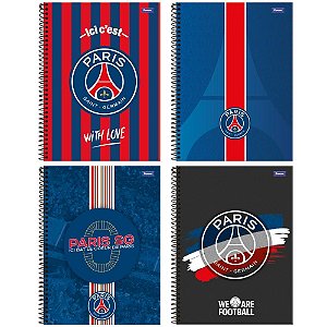 Caderno 10X1 Capa Dura Paris Saint Germain 160F PCT.C/04