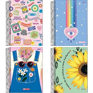Caderno 10X1 Capa Dura ON Fleek 200FLS. PCT.C/04