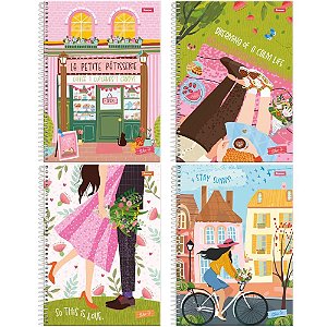 Caderno 10X1 Capa Dura Like IT 160FLS. PCT.C/04