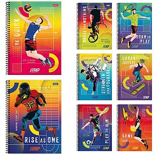 Caderno 10X1 Capa Dura JUMP 200 Folhas PCT.C/04