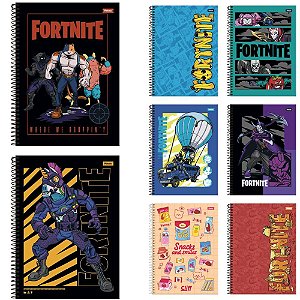 Caderno 10X1 Capa Dura Fortnite 160F PCT.C/04