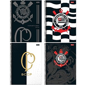 Caderno 10X1 Capa Dura Corinthians 160FLS. PCT.C/04