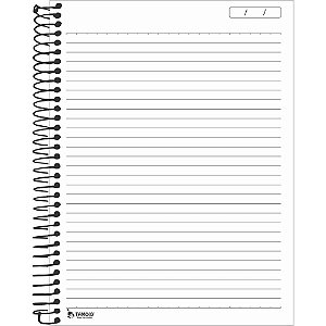 Caderno 01X1 Capa Dura Neutro Preto 96F sem Pauta PCT.C/04