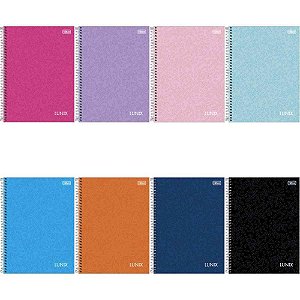 Caderno 01X1 Capa Dura Lunix 80FLS. PCT.C/04