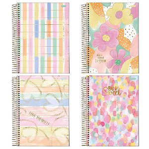 Caderno 01X1 Capa Dura LA Creme 80FLS. PCT.C/04