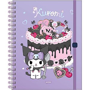 Caderno 01X1 Capa Dura Kuromi Neo 80FLS.
