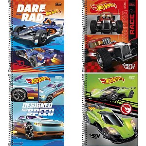 Caderno 01X1 Capa Dura HOT Wheels 80FLS. PCT.C/04