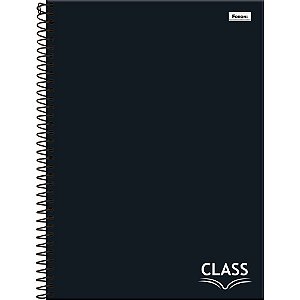Caderno 01X1 Capa Dura CLASS Preto 80F PCT.C/04