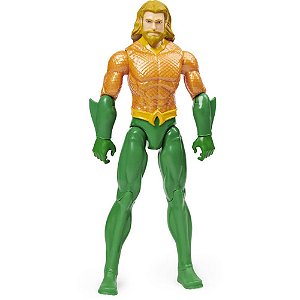 Boneco e Personagem Aquaman Articulado 30CM