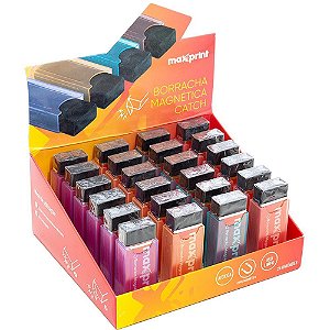 Borracha Colorida Preta CATCH C/CAPA Colorida CX.C/24