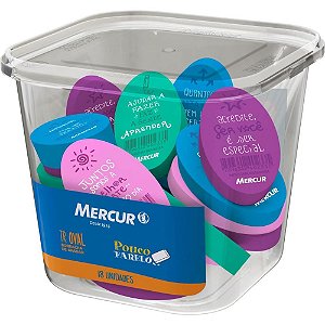 Borracha Colorida TR OVAL Color Sortido POTE-18