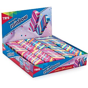 Borracha Colorida TRIS Rainbow Sortidas DP.C/24