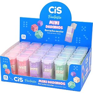 Borracha Decorada CIS Mini Dadinhos TB.C/03 SORT DP.C/24