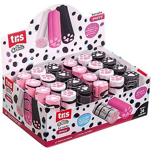 Borracha Decorada TRIS PUPPY 3 Cores DP.C/24