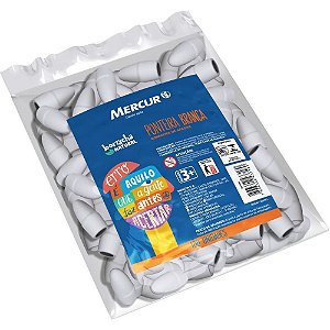 Borracha Ponteira Branca P/LAPIS PCT.C/100