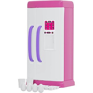 Brincando de Casinha Geladeira FAZ de Conta Rosa