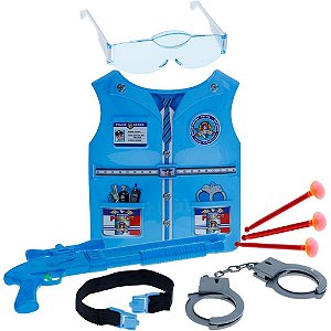 Brincando de Profissoes Colete Policial BOY C/ACESSORI