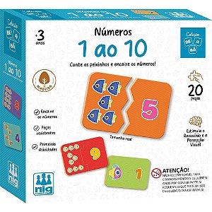 Brinquedo Educativo Numeros 0 a 10
