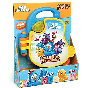 Brinquedo para Bebe Galinha Pintadinha Livro Sonor