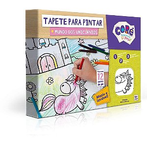 Brinquedo para Colorir Tapete para Pintar Unicornios