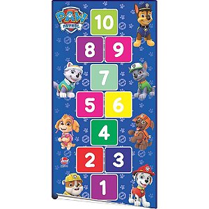 Brinquedo Pedagogico EVA Patrulha Canina Amarelinha