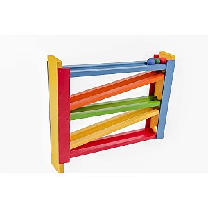 Brinquedo Pedagogico Madeira Corrida Fixa