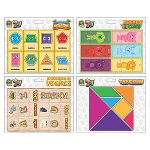 Brinquedo Pedagogico Jogos Educativos 4 Modelos (S) DP.C/24