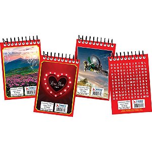 Caderneta Apontamento 1/16 Espiral Sortidos 40FLS. PCT.C/40